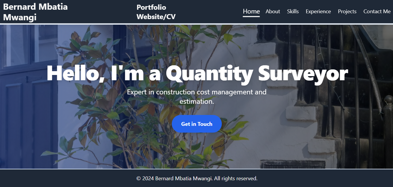 Benard Mbatia Mwangi Portfolio